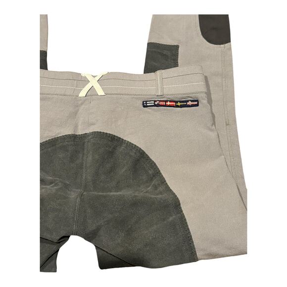 Goode Rider blue denim with white print & Horze gray breeches bundle size 28 R - Picture 11 of 16